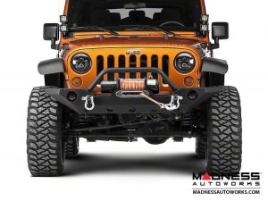 Jeep Wrangler JK Square Dual Beam LED Lights w/A-Pillar Mounting Brackets - 3"